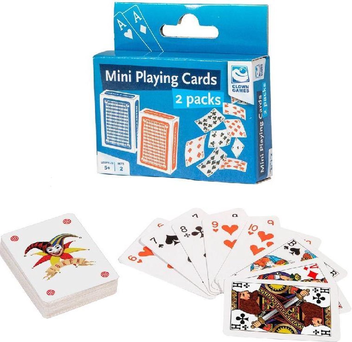 Clown Mini Speelkaarten Set 2