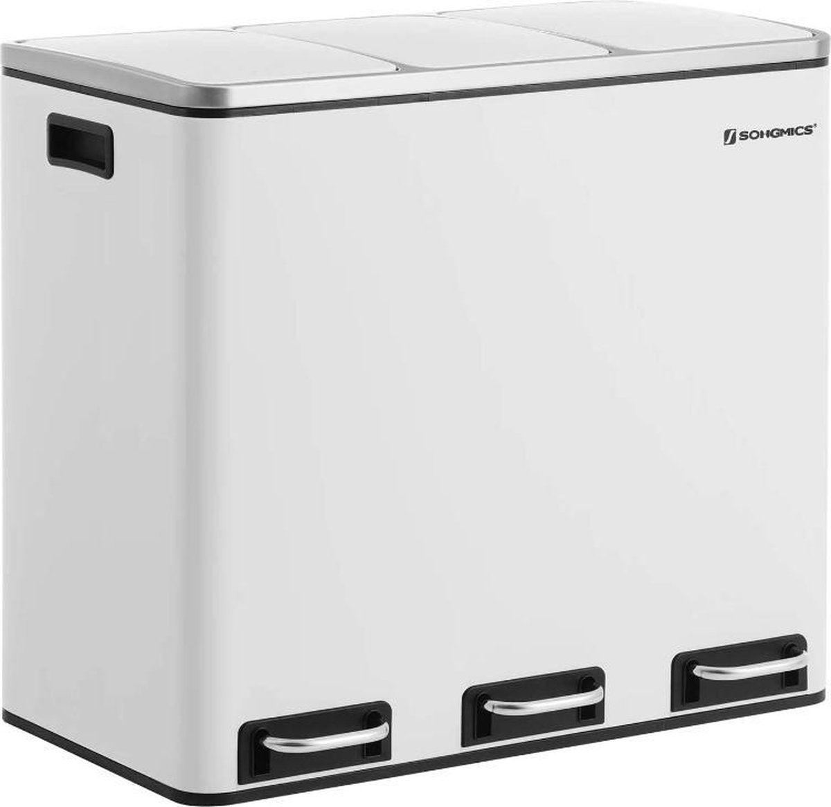 MIRA Home - Pedaalemmer - Pedaalemmer wit - Keuken - Plastic - 61