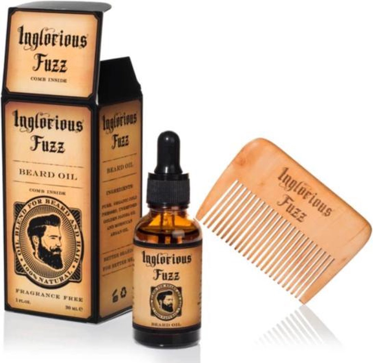 Inglorious Fuzz Original Baardolie & Kam