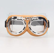 Creme pilotenbril helder glas