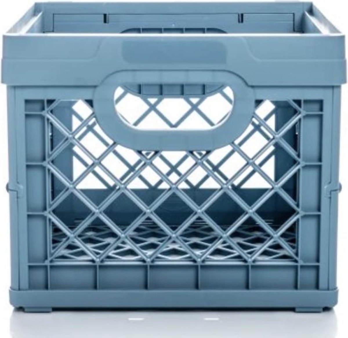 Vouwkrat TONTARELLI- 25 liter - vierkant - gerecycleerd blauw - 3 stuks