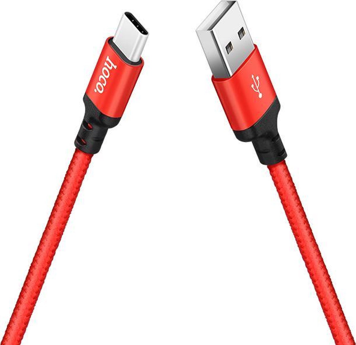 Hoco USB kabel naar USB-C rood - 2 m