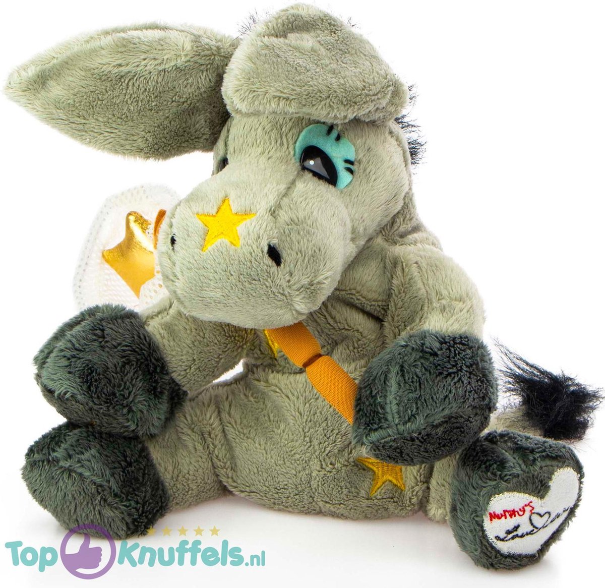 Ezel met net (dromenvanger) pluche knuffel 30 cm | Donkey Plush Toy Dream Catcher | Ezeltje peluche knuffel | Knuffeldier voor kinderen