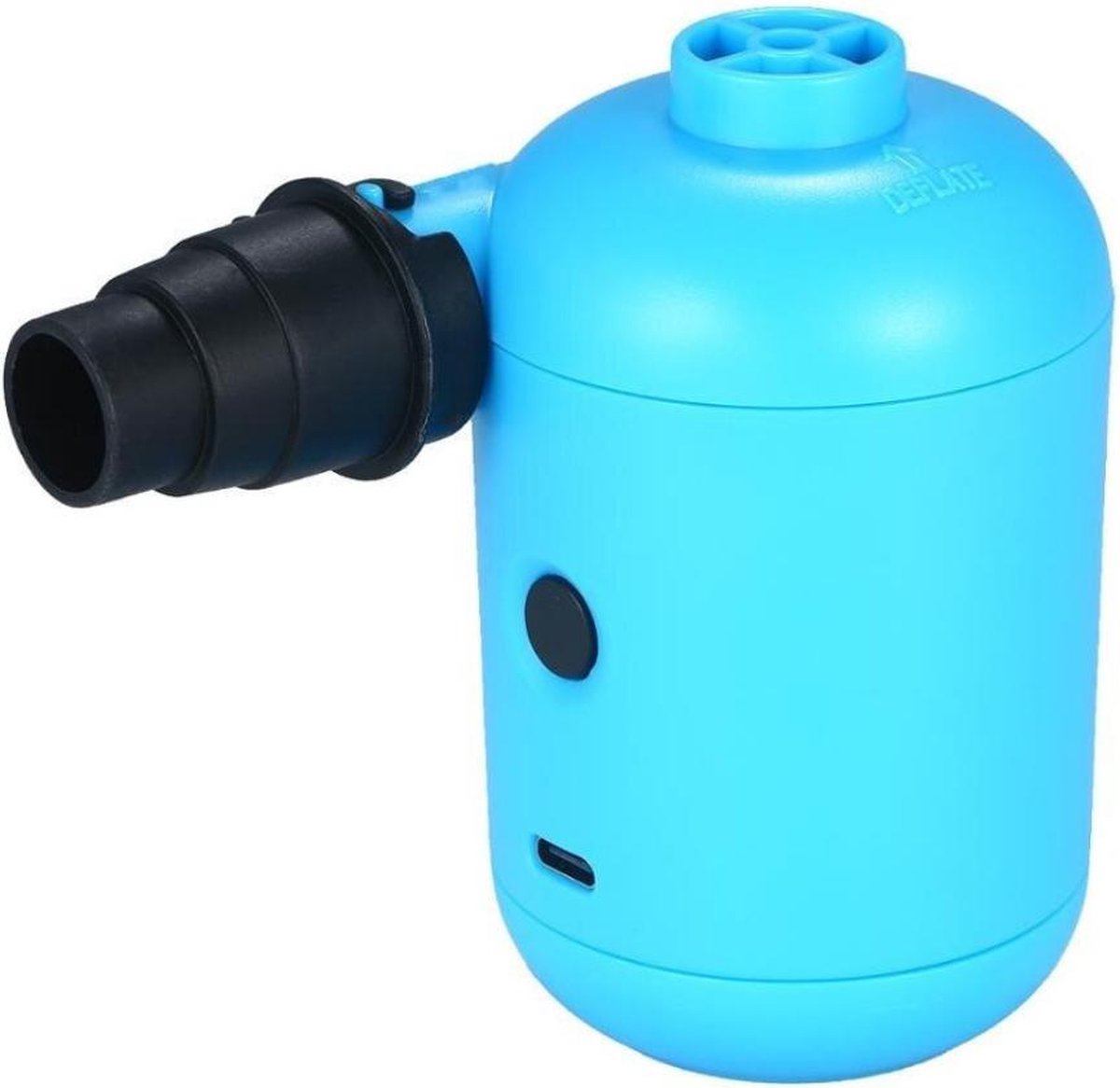 Gardone Elektrische Pomp - Luchtbedpomp - Opblaaspomp Zwembad - Mini Pomp USB - Powerbank - Blauw