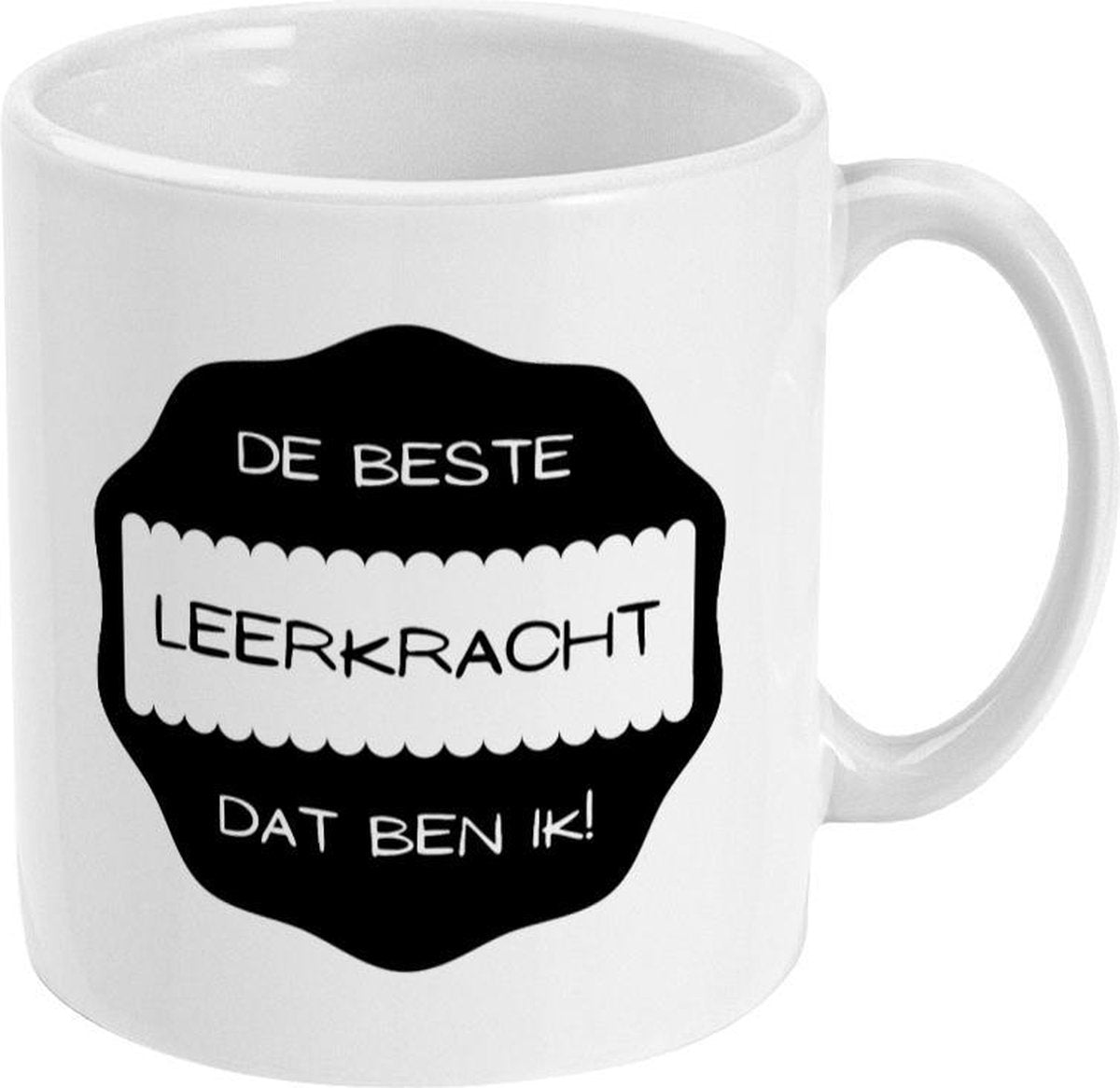 MUGZ - Beste Leerkracht - Mok - Theemok - Koffiemok - Theebeker - Koffiebeker - Beste Leerkracht Zwart