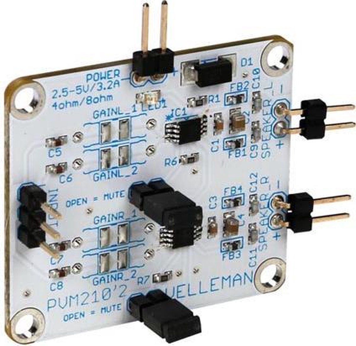 KLASSE D VERSTERKER - STEREO 2.8 W (MM210)