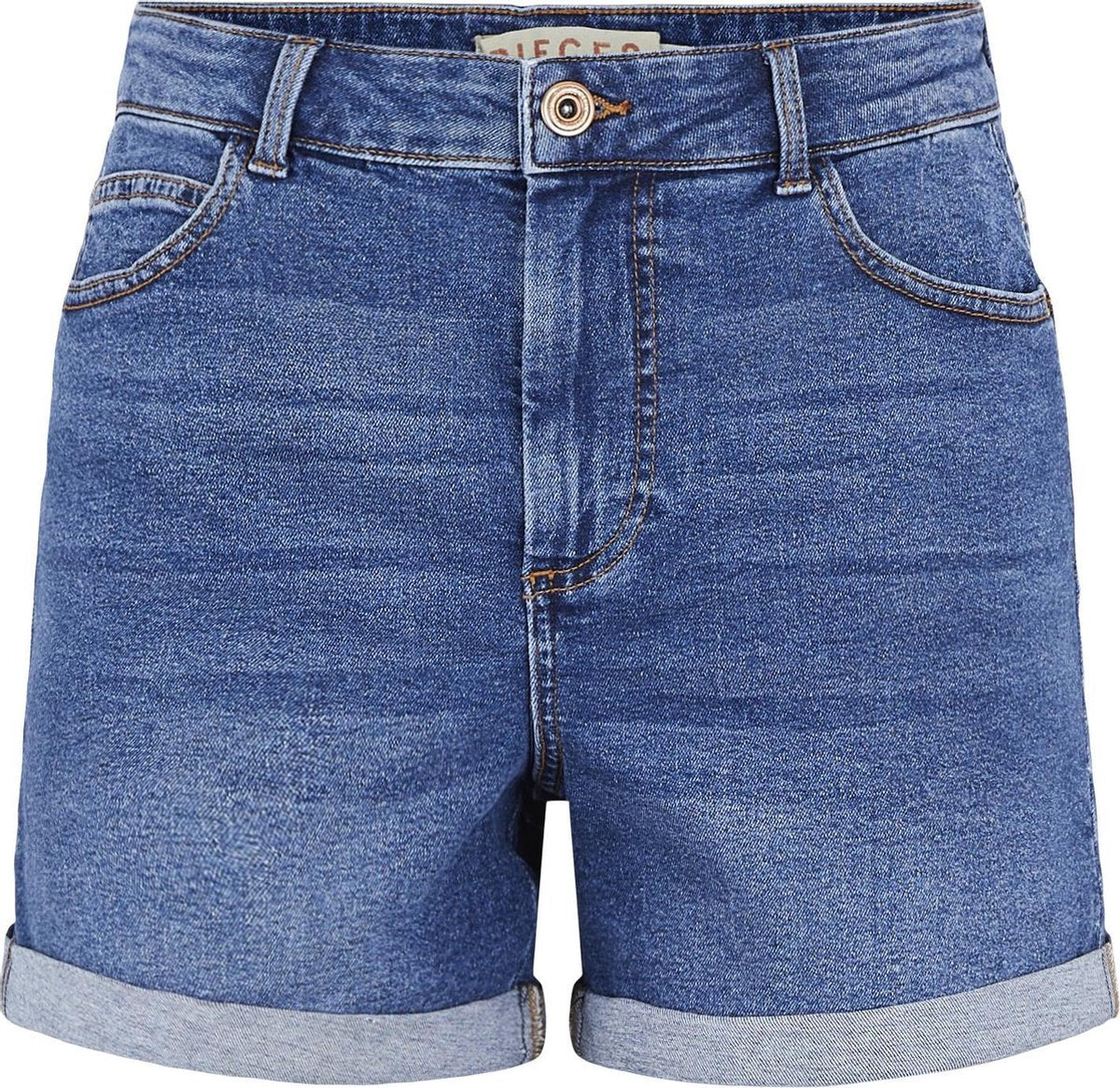 PIECES PCPACY LOOSE MW SHORTS MB-VI/ BC Dames Jeans - Maat L