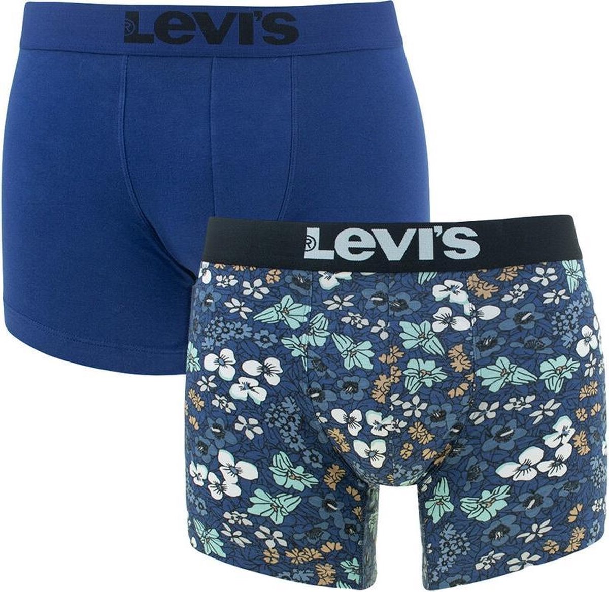 Levi's - pectolite flower AOP 2-pack blauw - L