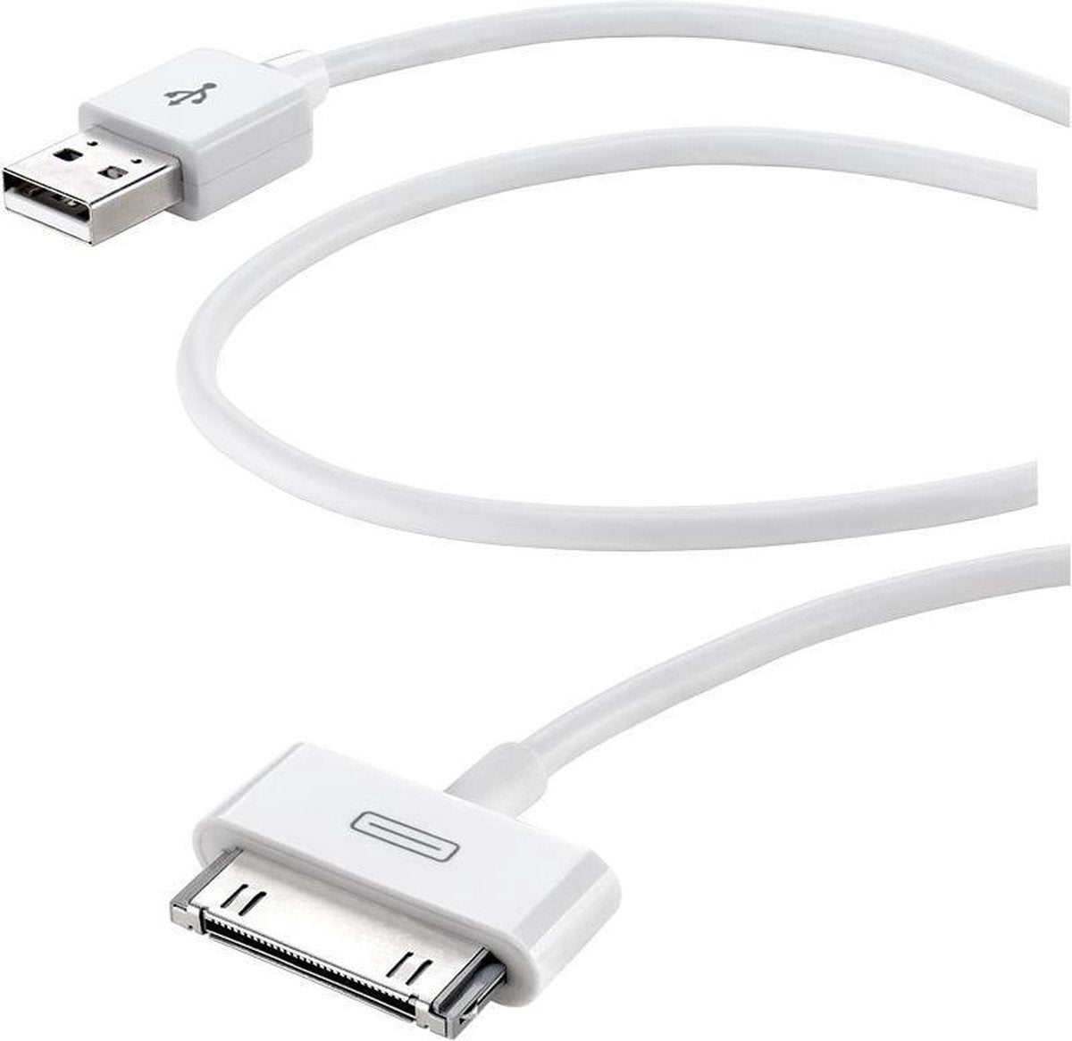 Cellularline Dock Cable mobiele telefoonkabel Wit USB A Apple 30-pin 1 m