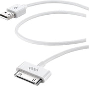 Cellularline Dock Cable mobiele telefoonkabel Wit USB A Apple 30-pin 1 m