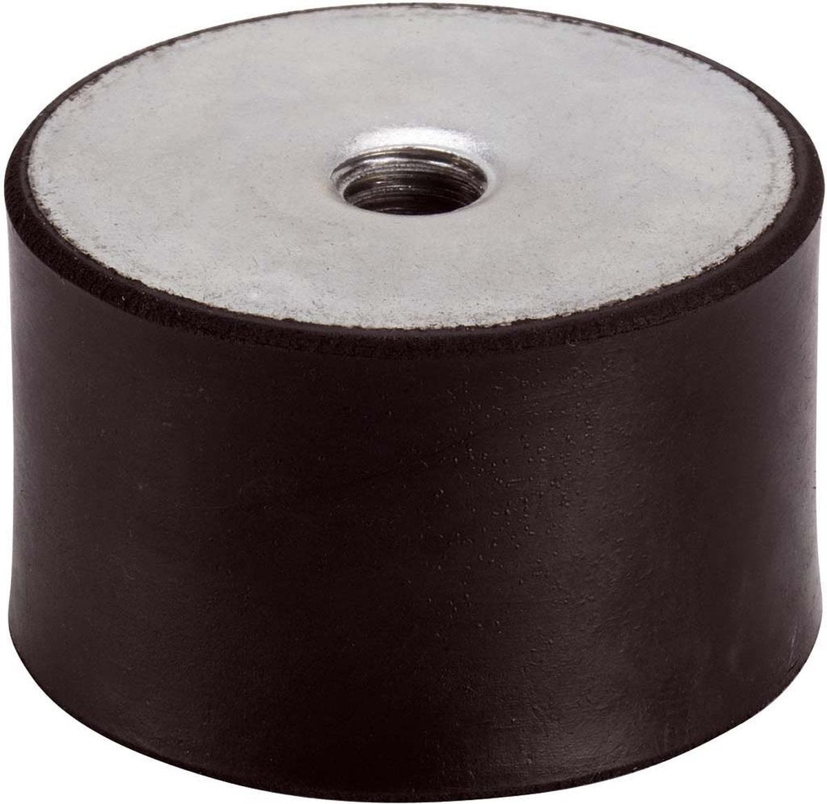 Rubberen metalen element buffer Type E M12x12 schroef maat en 75x40 mm rubberen Ø75 mm hoogte 40 mm Gummipuffer trillingsdempers silentblocks machinevoet natuurrubber hardheid 55° Shore voor airco 's