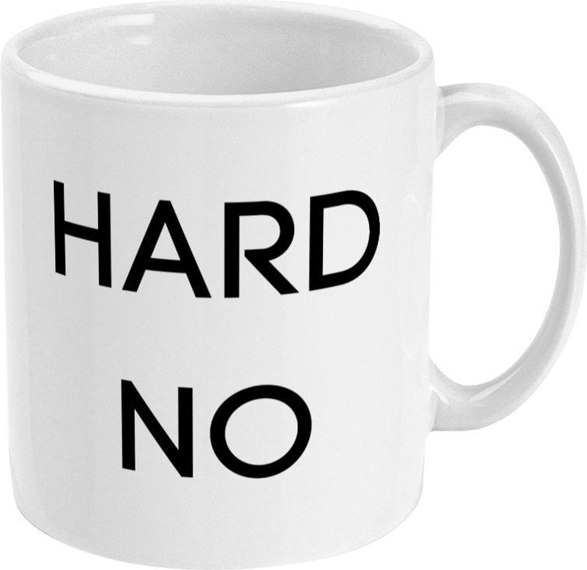 MUGZ- Grappige mok - Theemokken - Koffiemokken - Cadeau - HARD NO - Theetassen - Koffietassen - Theebeker - Koffiebeker - Mokken met tekst - Leuke mokken