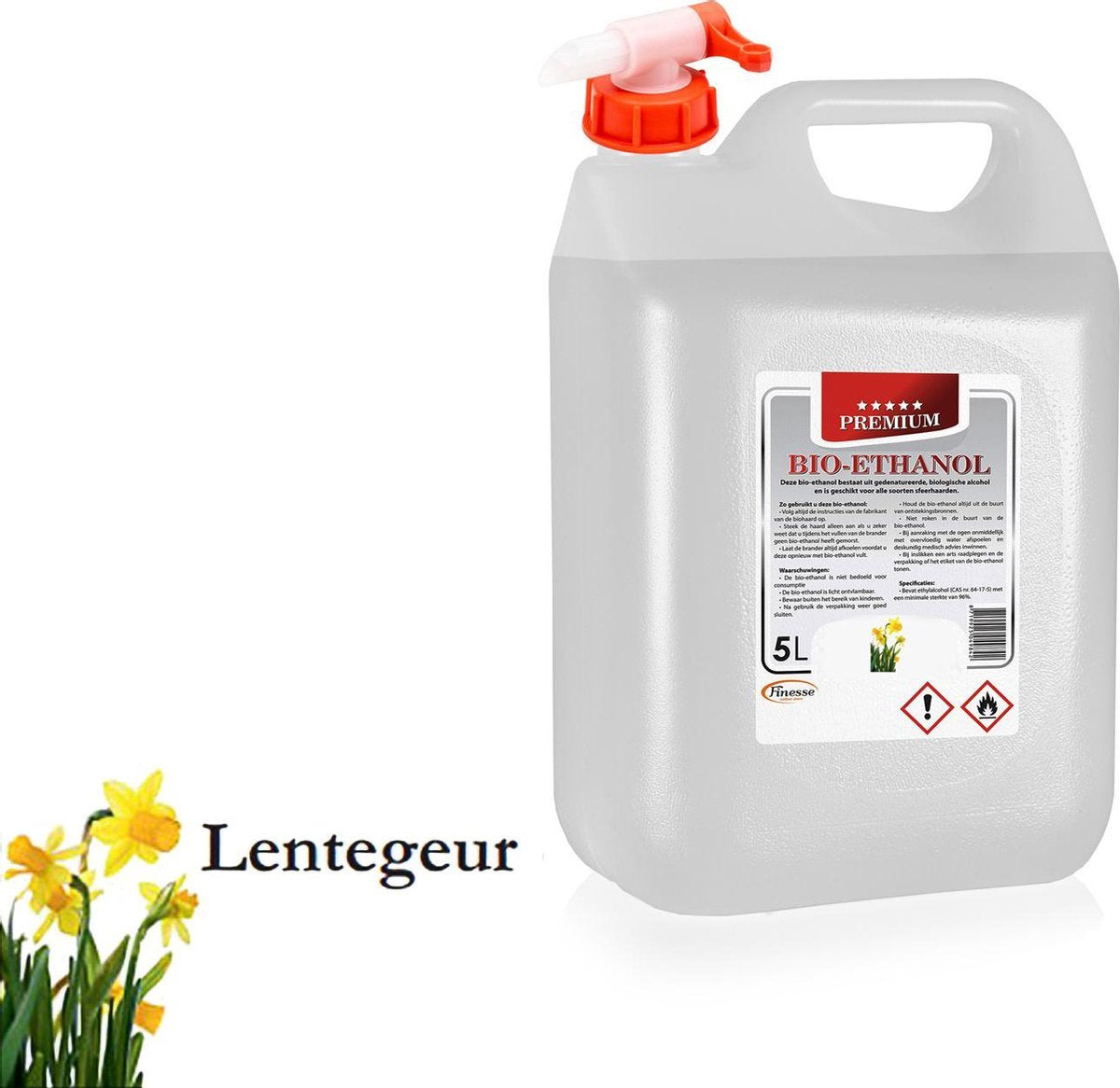 Adana® Bio- ethanol met Lentegeur- PREMIUM -bioethanol 96