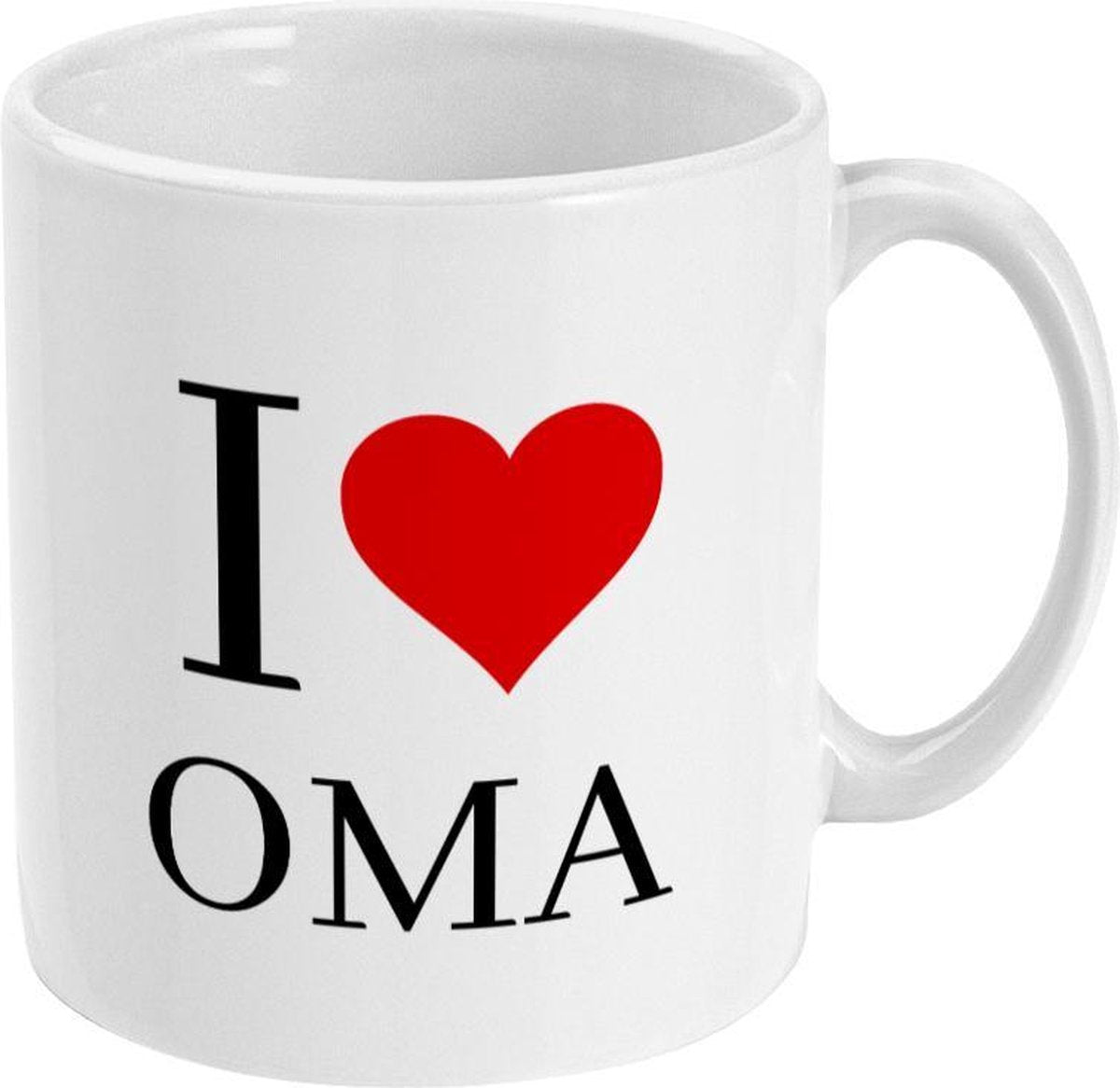 MUGZ - I LOVE - Mok - Theemok - Koffiemok - Theebeker - Koffiebeker - I LOVE OMA