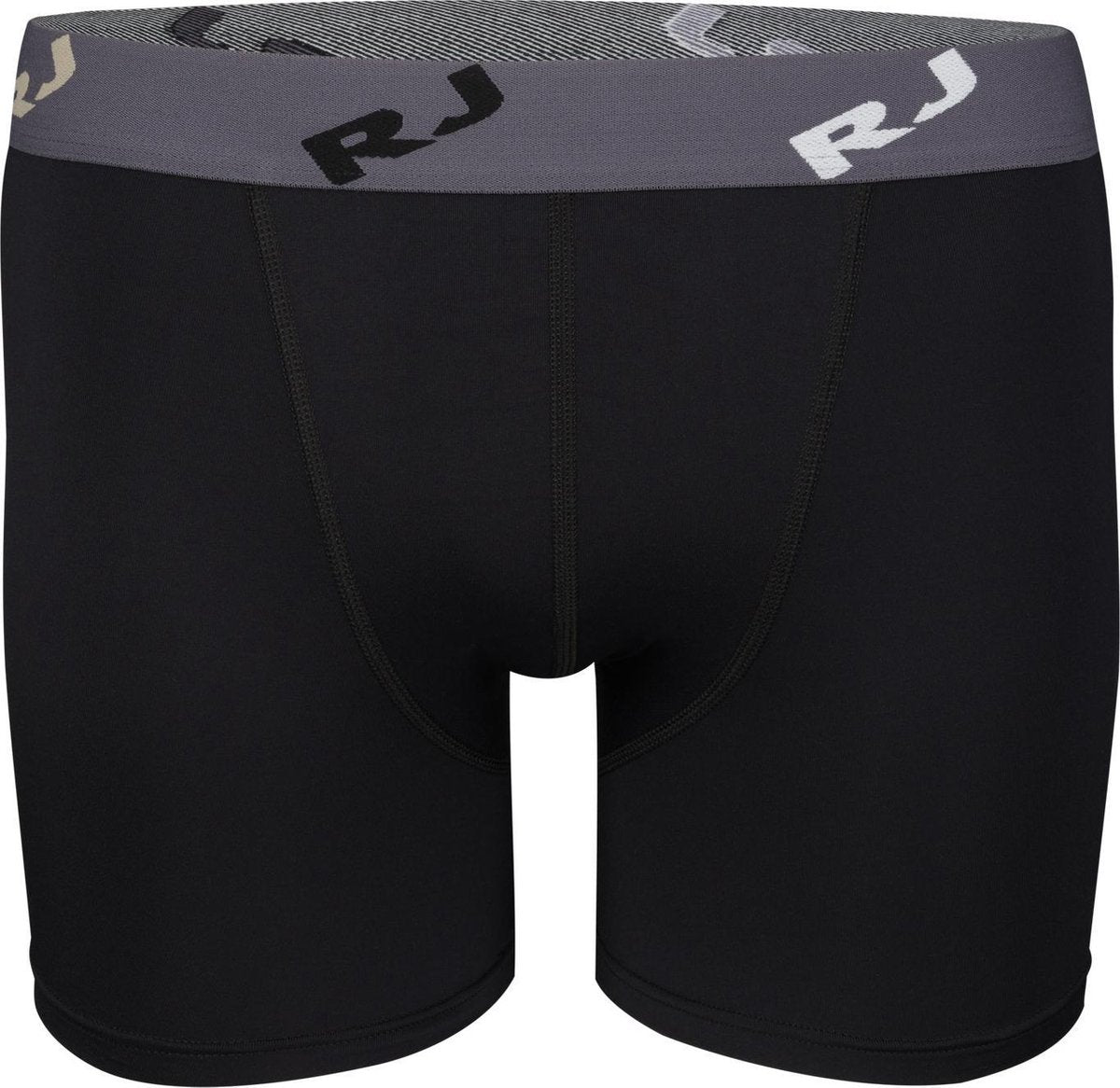 RJ Bodywear Pure Color boxershort (1-pack) - heren boxer normale lengte - microfiber - zwart -  Maat: L