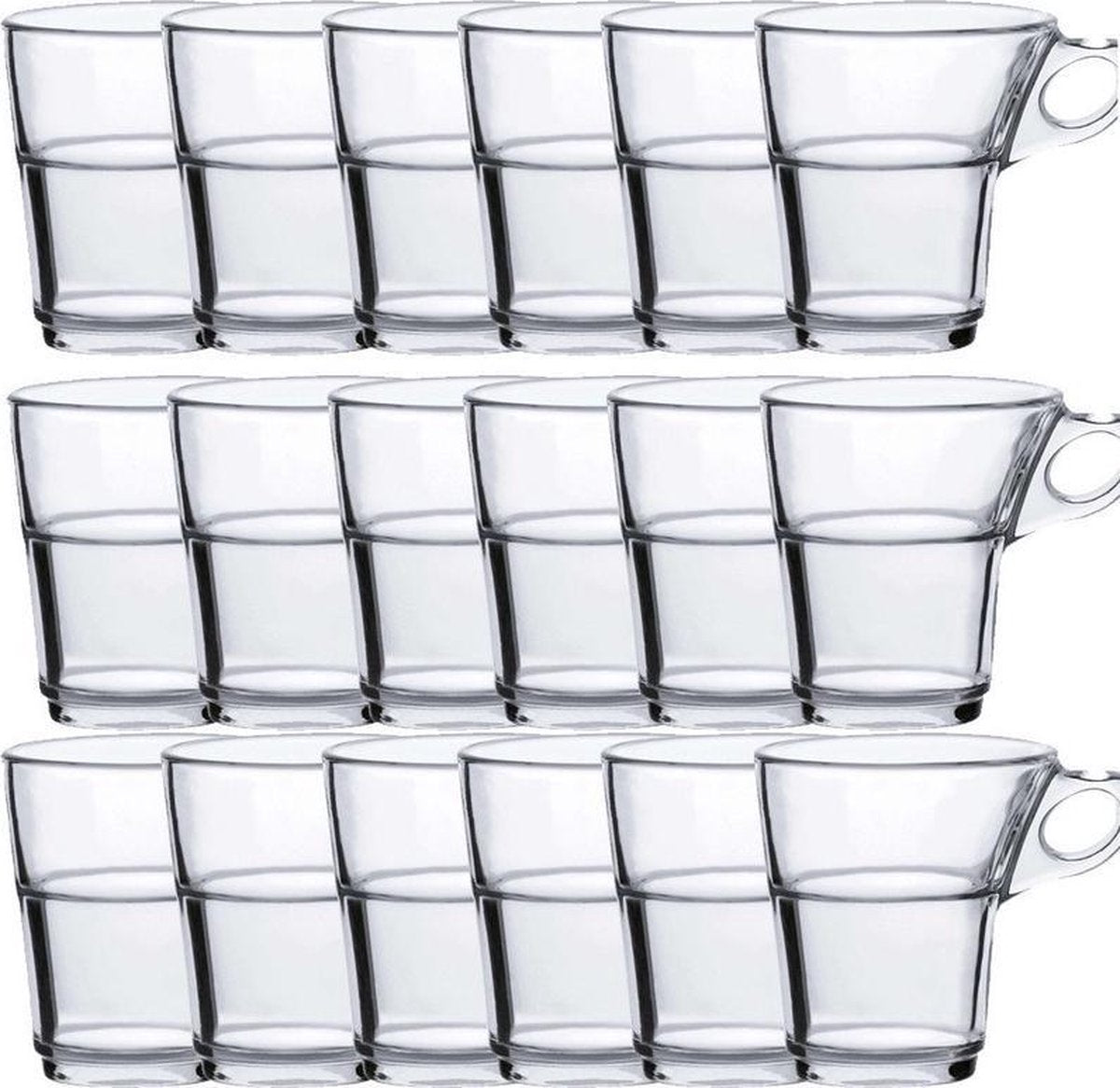 24x Theeglazen/koffieglazen Caprice transparant 220 ml
