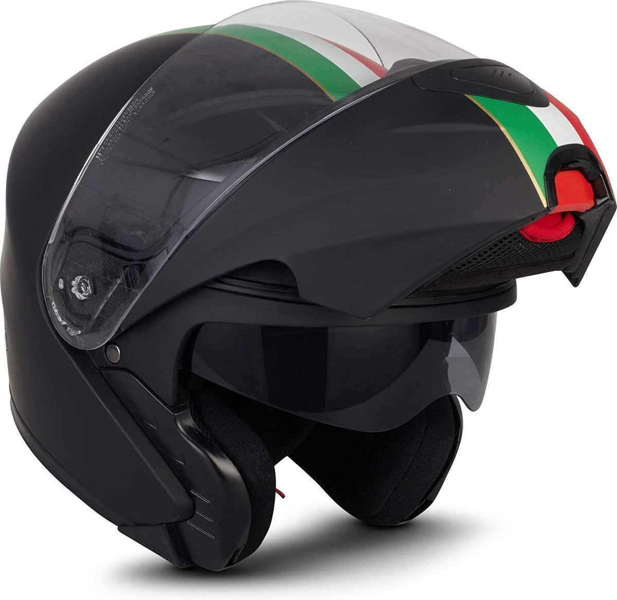 MOTO F20 Venice Black systeemhelm Flip-Up scooterhelm