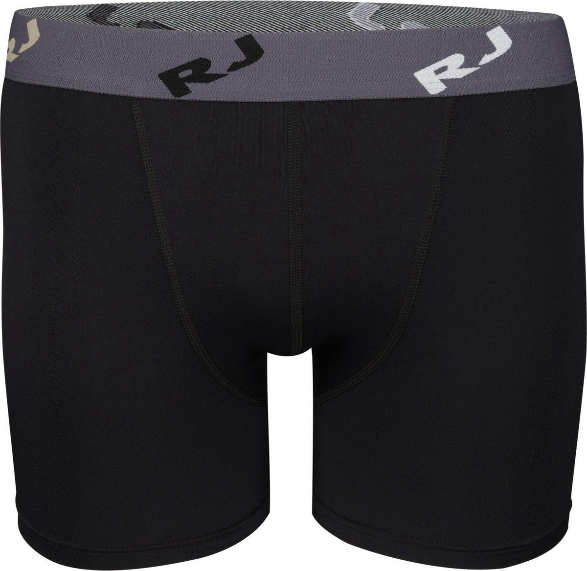 RJ Bodywear Pure Color boxershort (1-pack) - heren boxer normale lengte - microfiber - zwart -  Maat: XXL