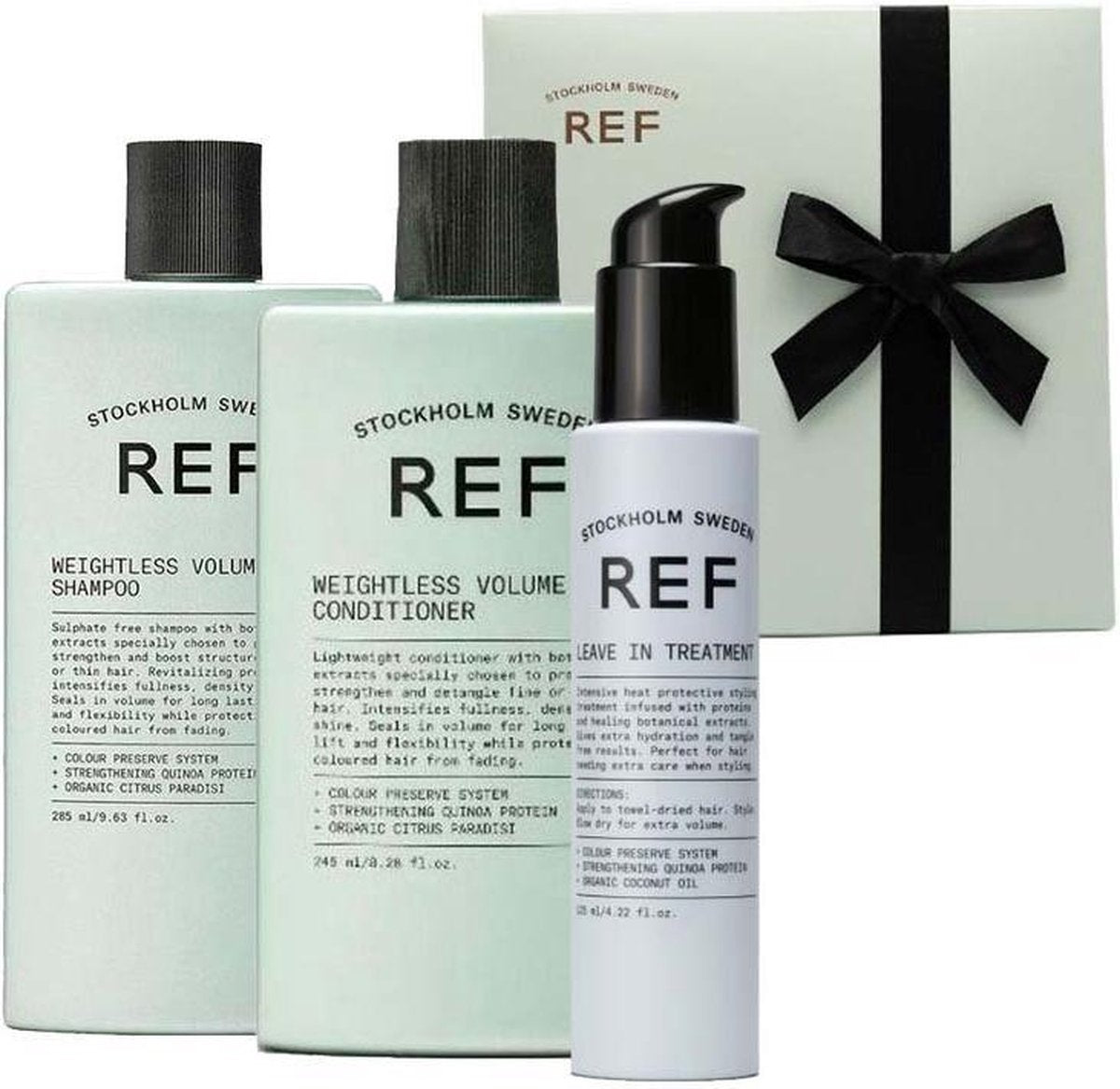 REF Stockholm Weightless Volume Holiday Box incl. gratis leave-in conditioner - Conditioner voor ieder haartype