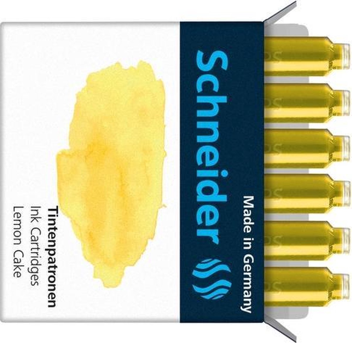 Inktpatronen Schneider pastel - Lemon Cake geel/oranje doos 6s