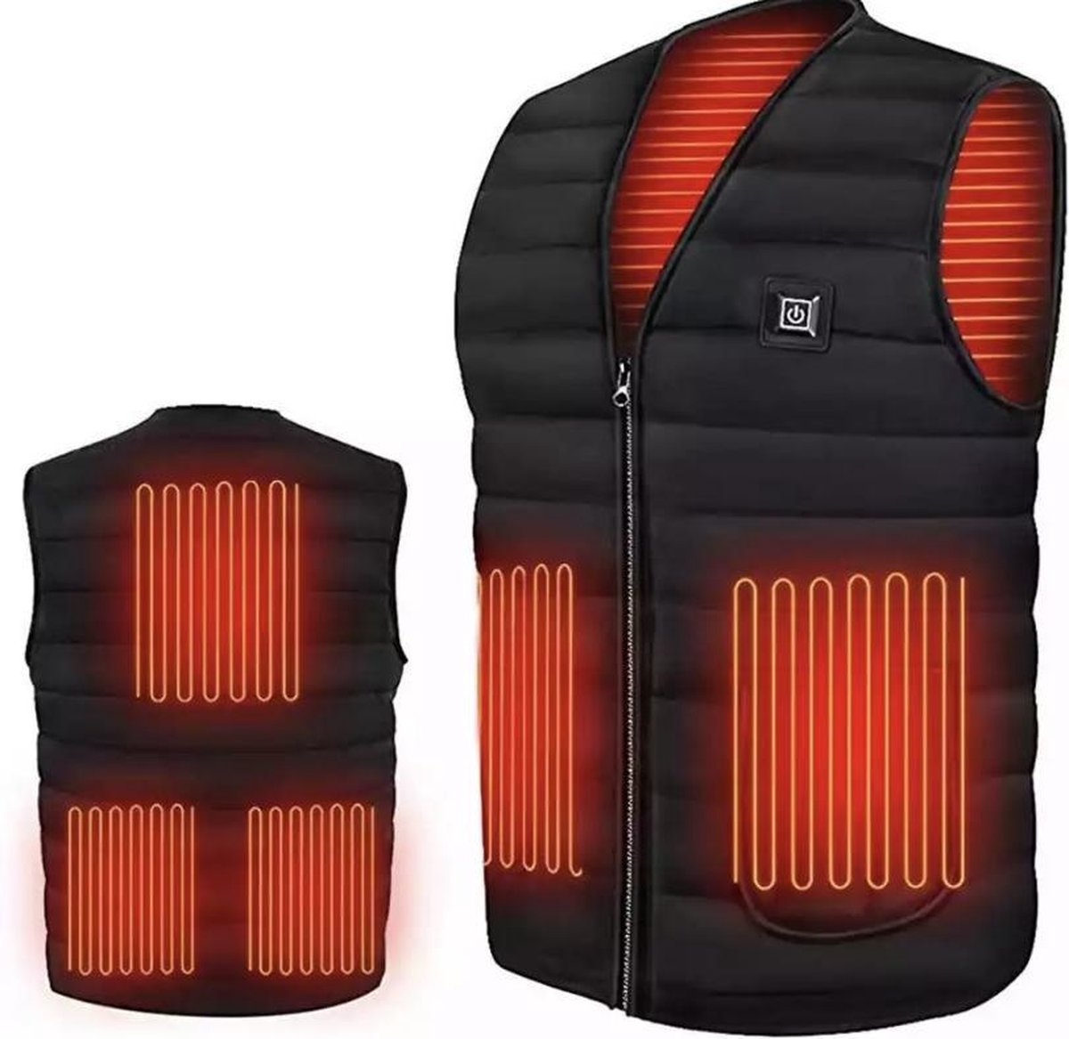 Verwarmde Bodywarmen - Verwarmde Jas - Maat M - Unisex - Zonder powerbank