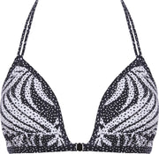 Freya - GEMINI PALM Non Wired Triangle Bikini Top - MONOCHROME - Vrouwen - Maat 65D