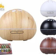 GX-aroma diffuser Starry night (grote capaciteit) Licht hout motief + 1 geurflesje