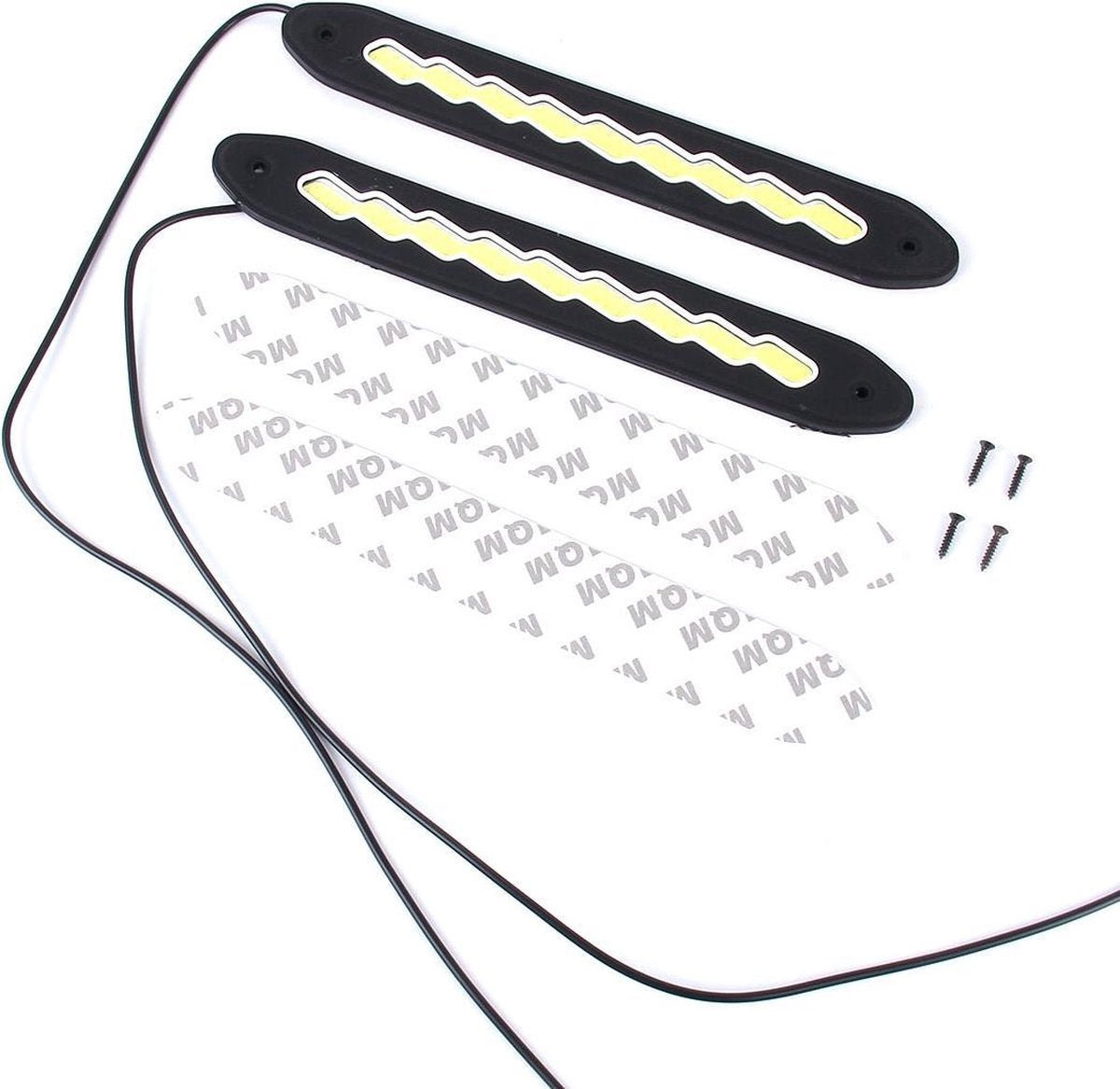 2 STUKS 10 W 1000LM 6000K Wit licht COB LED-dagrijverlichting