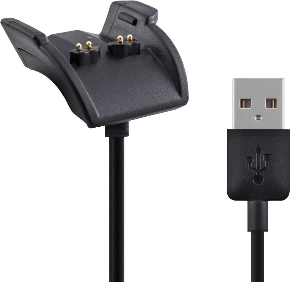 kwmobile USB-oplaadkabel voor Garmin Vivosmart HR Plus/Approach X40 - kabel voor fitnesstracker - zwart