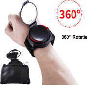 Fietsspiegel - Fiets accessoires - 360 Graden Draaibaar - Achteruitkijkspiegel fiets - Polsspiegel - Verstelbaar - Zwart - Mirror - Bike
