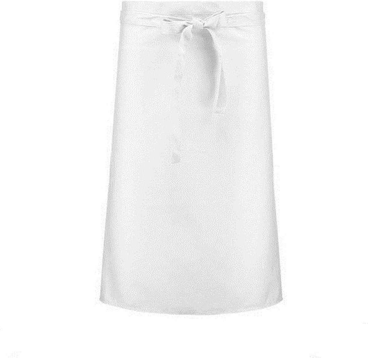 Benza France horeca kokssloof - Wit - 96 x 71 cm