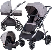 FreeON Kinderwagen Move 3 in 1 Lichtgrijs (incl. autostoel)