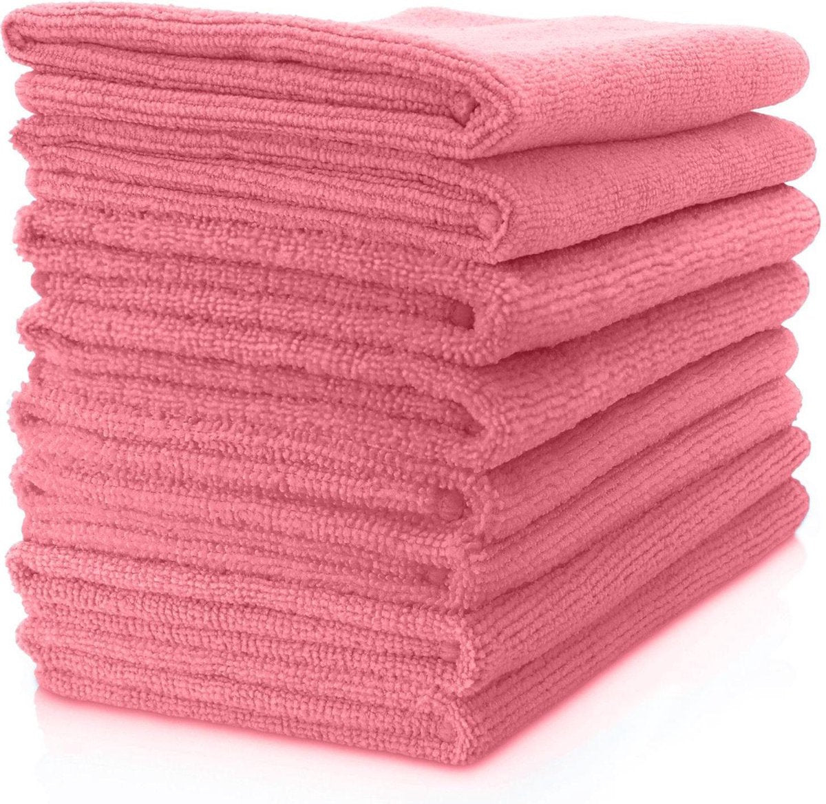 10st Microvezeldoek soft rood 40x40 cm