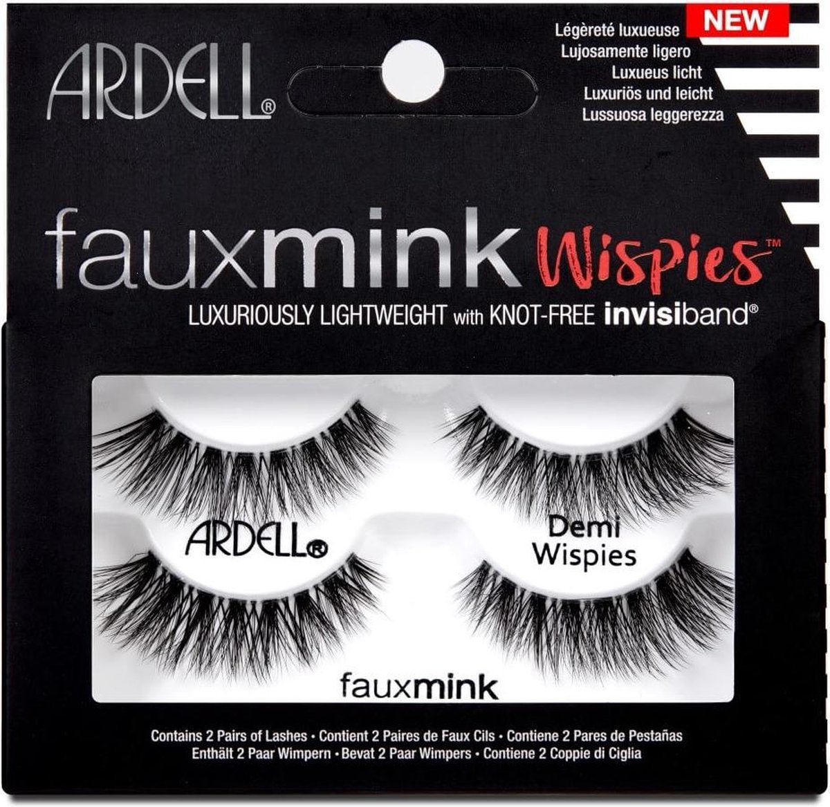 Ardell - Faux Mink Demi Wispies - False Eyelashes Black