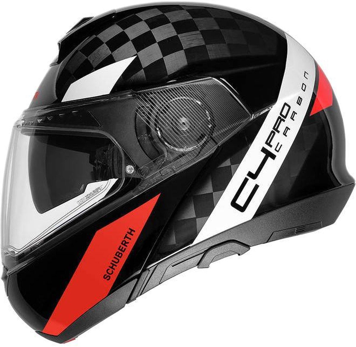 Schuberth C4 Pro Carbon Avio Black Red Modular Helmet M