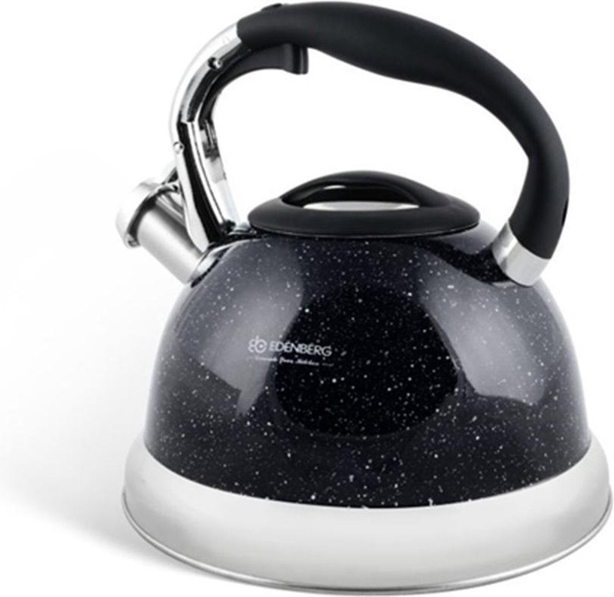 Edënbërg Black Line - Luxe RVS Fluitketel - 3.0 liter - Zwart
