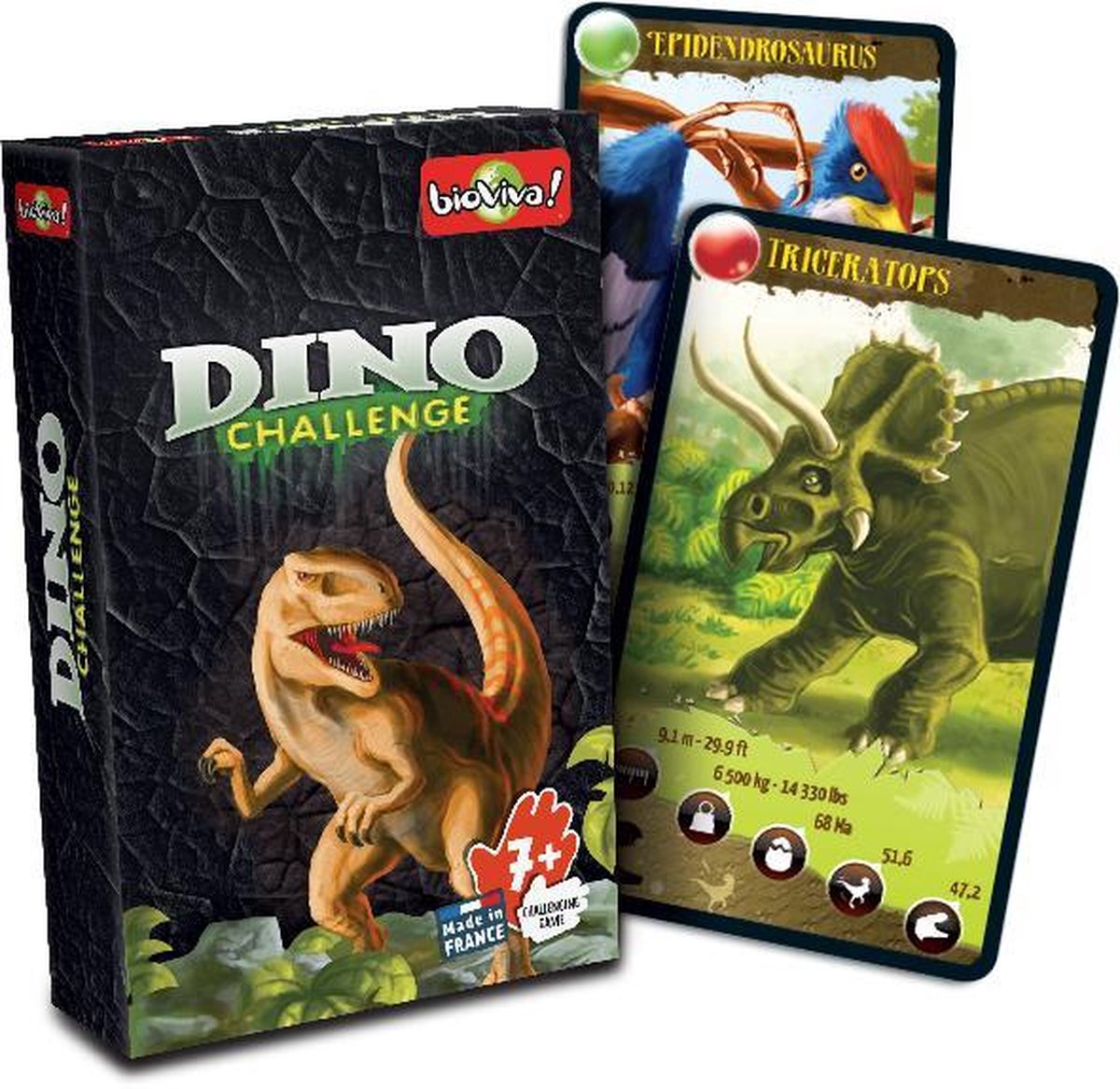 Bioviva - Dino Challenges 3 spellen in een pakket - Groen - Blauw - Zwart - 108 dino’s!