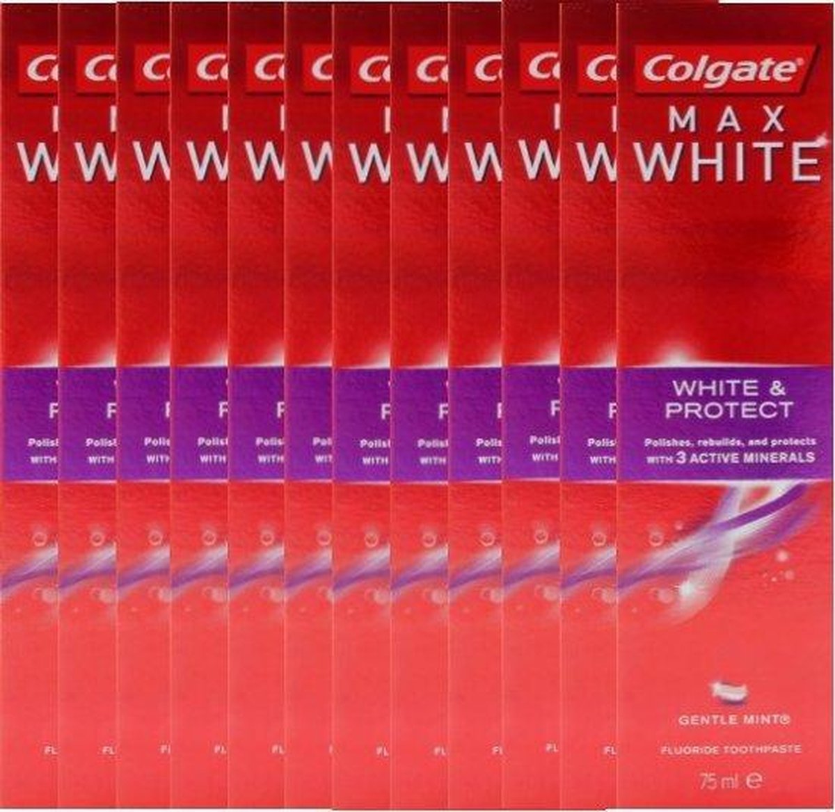 Colgate Max White & Protect tandpasta - 12 x 75ml - Voordeelverpakking