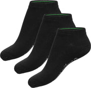Bamboo Basics - 3-Pack Bamboe Sneakersokken – Zwart - Maat 35-40