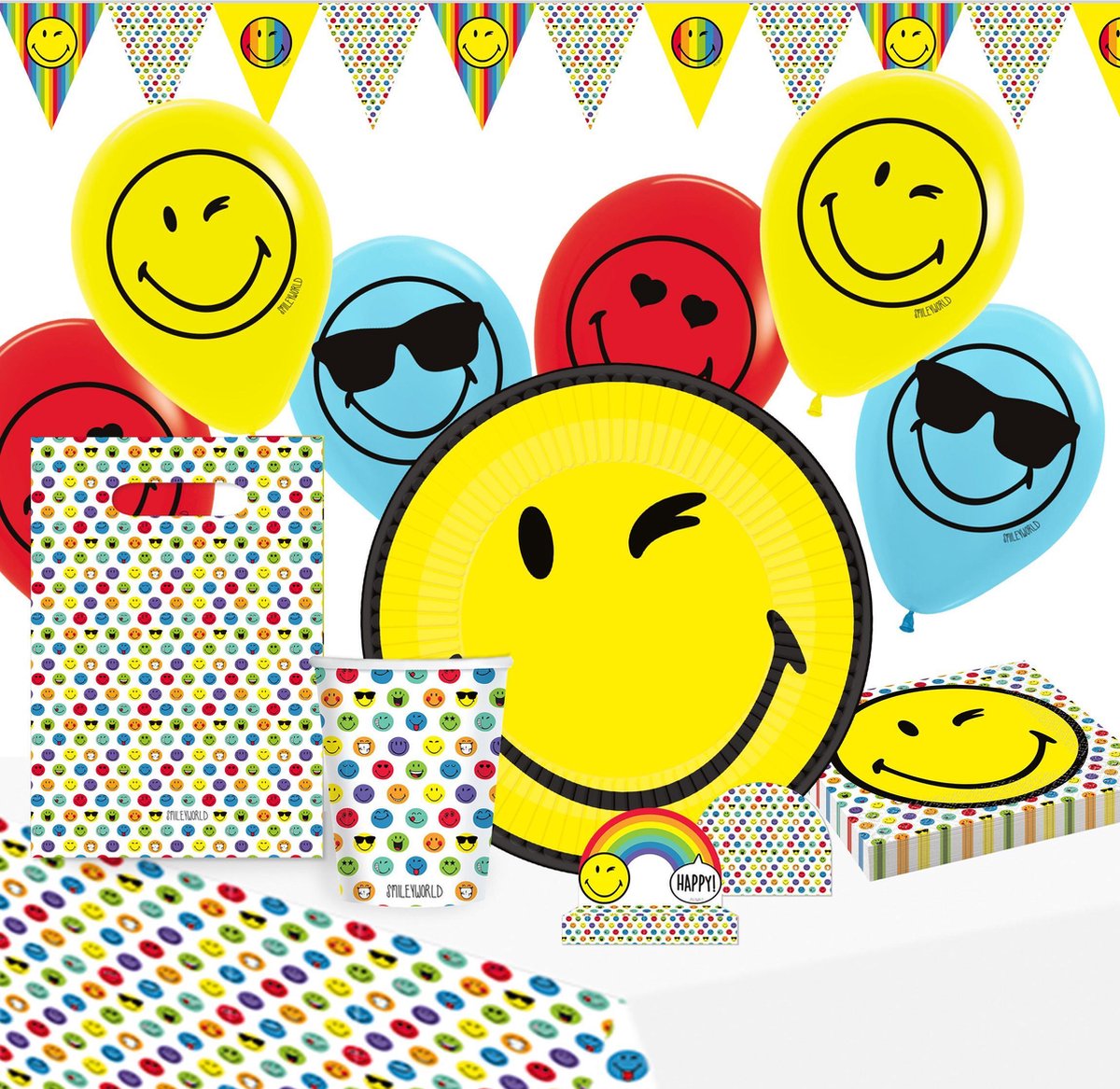 Smiley World Verjaardags feestpakket