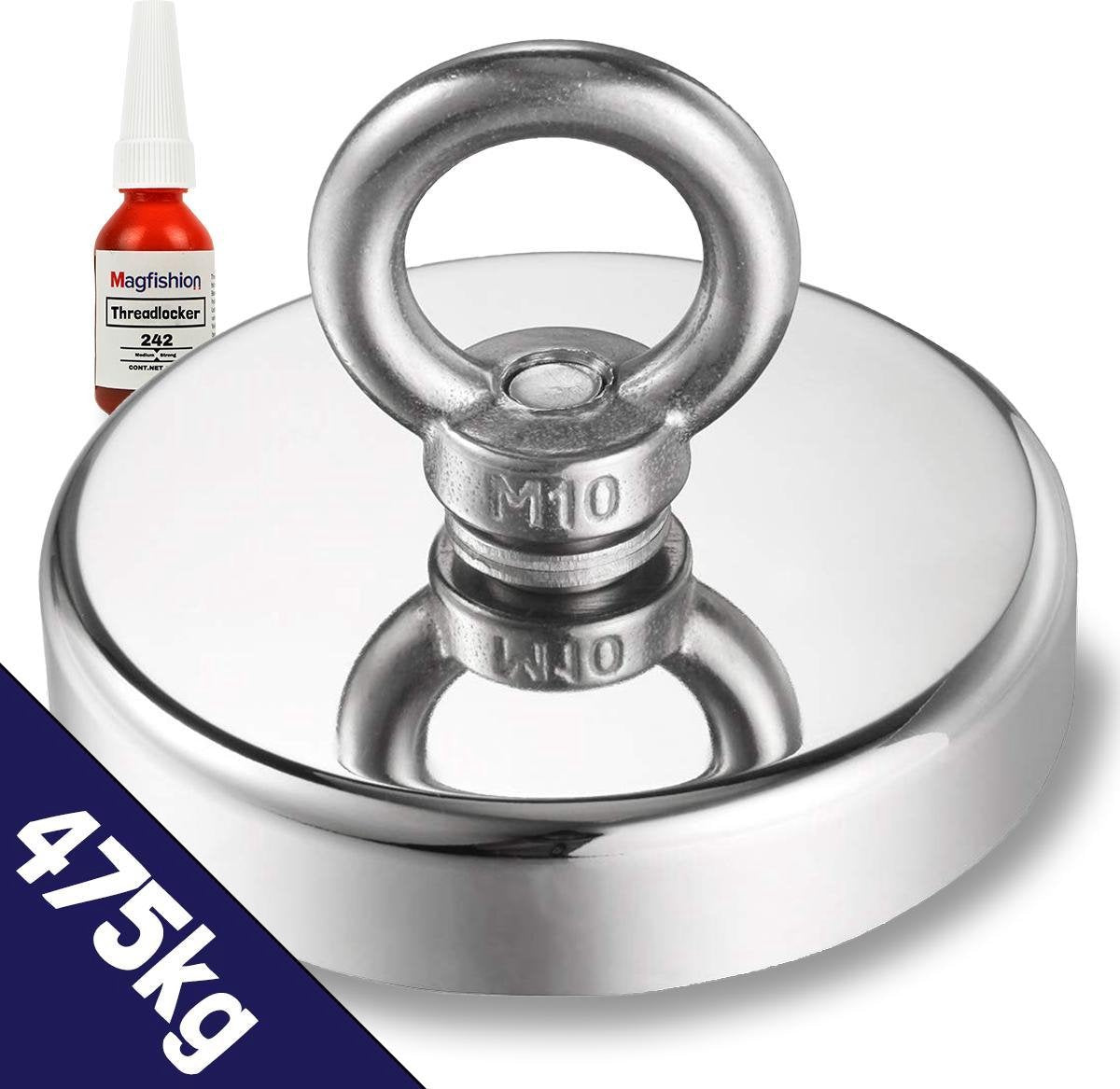Magfishion® Vismagneet - 475 KG Trekkracht - Magneetvissen - Borgmiddel - Magneet Vissen - Outdoor
