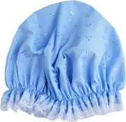 Vagabond Traditionele Engelse Douchemuts - Blue Broderie