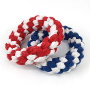 Pepets © - Hondenspeelgoed - Touwspeelgoed - Kauwspeelgoed - Donut Hond - set van 2 stuks - Speelgoed Hond - GRATIS bijtring