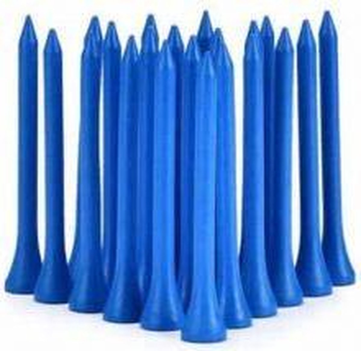 Firsttee - Blauwe Bamboe Tees XXL - 100 STUKS - 83 mm - Golftees - Tee Hout - Golftee - Golfballen - Golf accessoires - Sport - Training - Golftrainingsmateriaal - Trolley - Cadeau Golfset - Trainingsmaterialen - Net - Mat  afslaan - Golftas - Swing