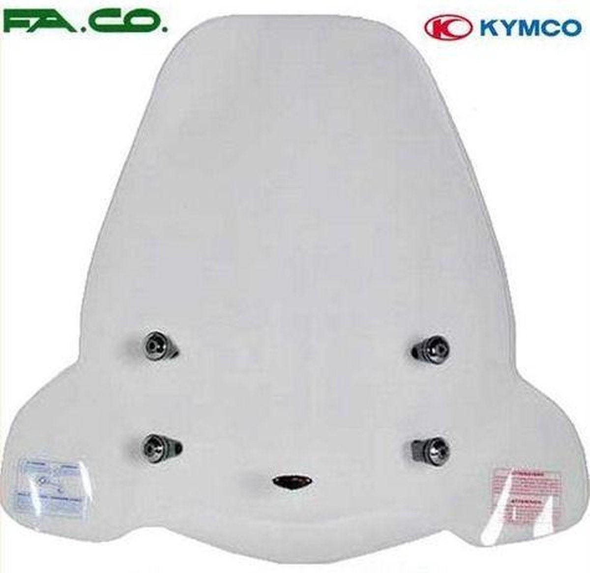 Windscherm Faco Kymco agility 16 inch wielen 50-125cc inclusief bevestigingsmaterialen