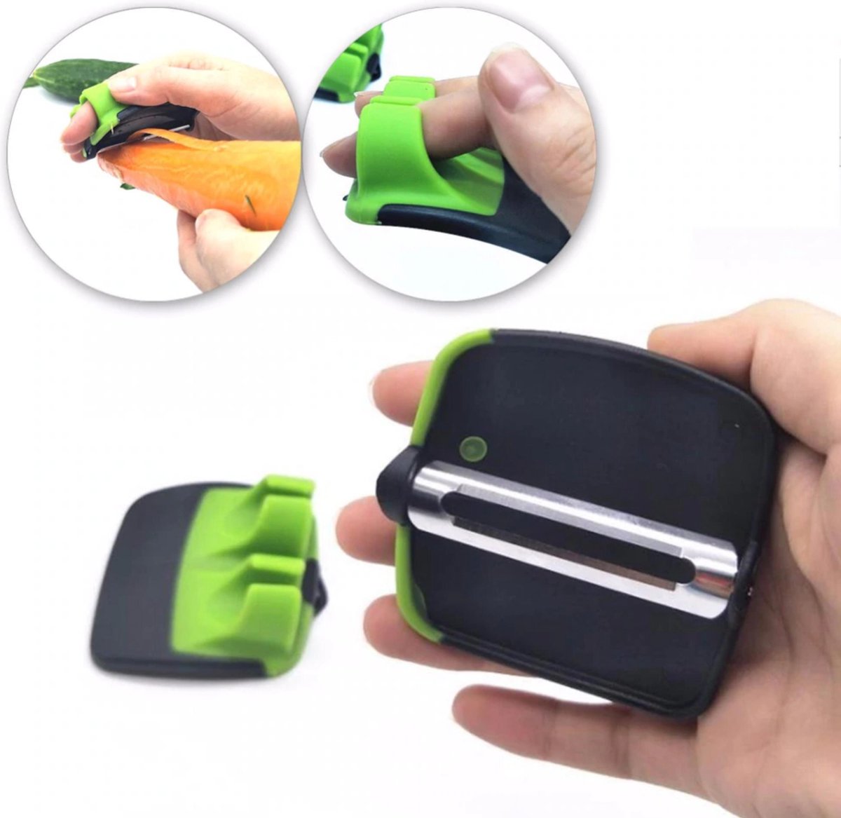 HMerch™ Groentesnijder Multifunctioneel – Handmatig – Groentenrasp – Groentenrasper – Keuken Gadget – Schiller – Aardappelschiller – Schilmesje – Aardappelmesje – Aardappelsnijder – Schiller – Keuken Accessiores – Keuken Gerei – Groen