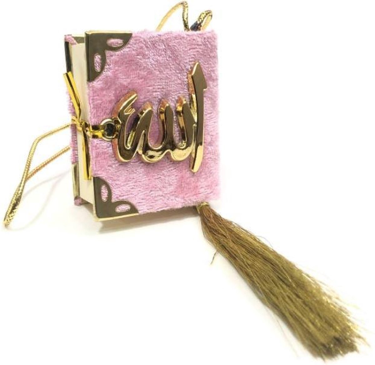 Fluwelen Koran voor auto Roze Goud