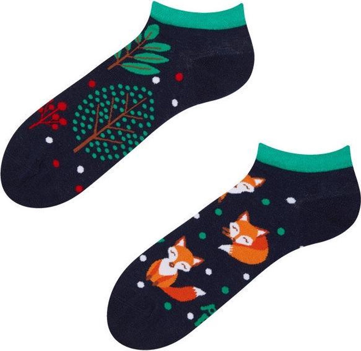 Good Mood Sneaker Sokken - Rode Vos - Maat 43-46