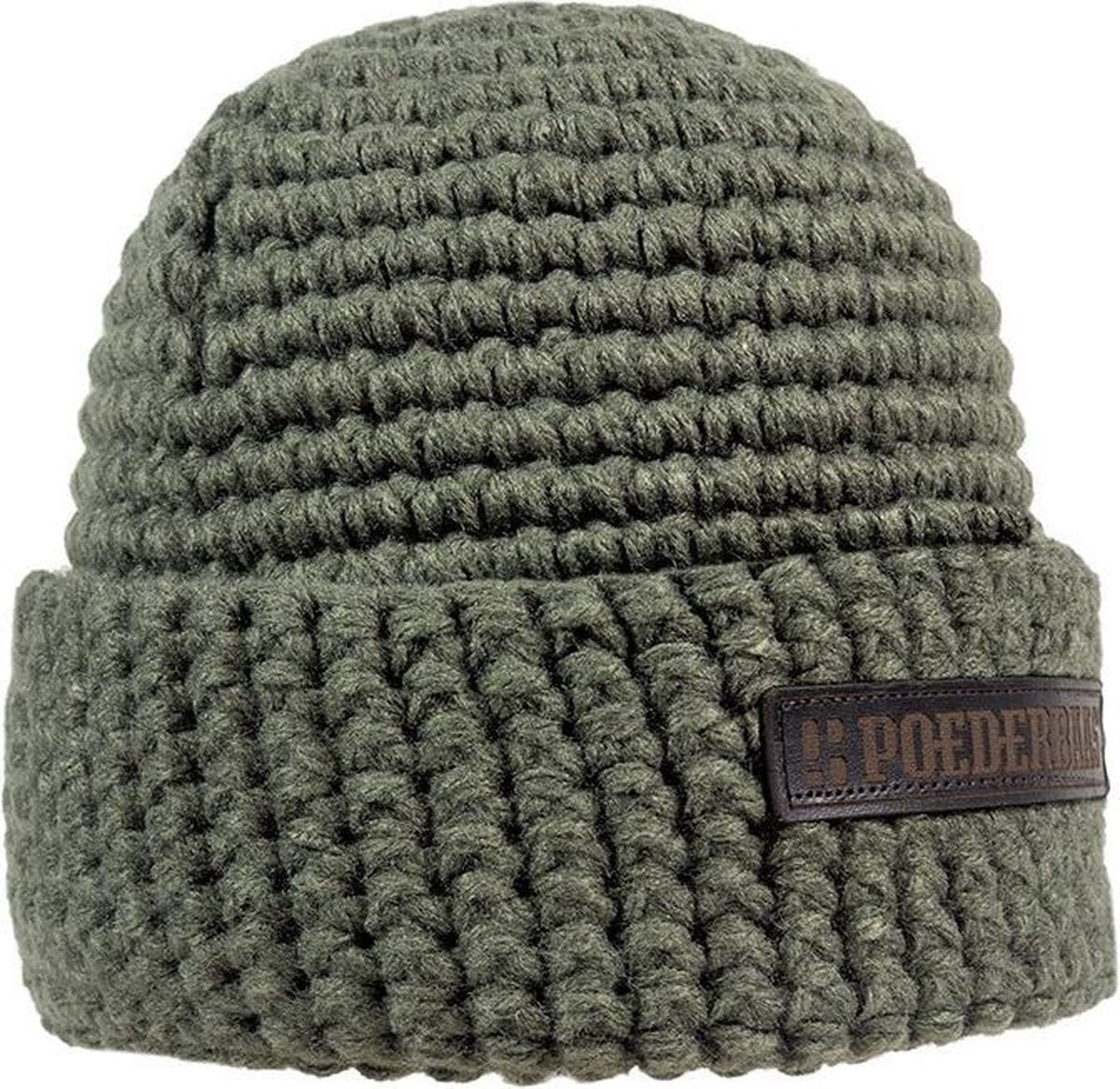 Poederbaas wintersport muts - groen