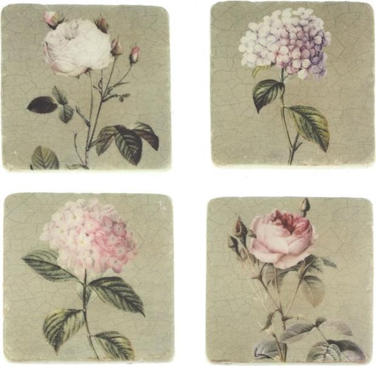Onderzetters Rozen/hortensia